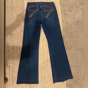 7 For All Mankind Dark Blue Flare Jeans